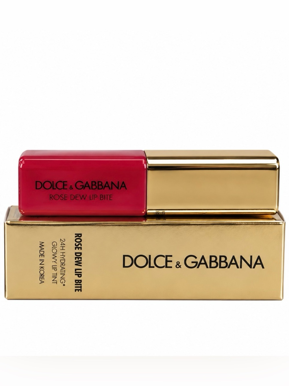 Dolce & Gabbana Deluxe Mini Rose Dew Lip Bite - Shade 04 Flirty Red (NIB)